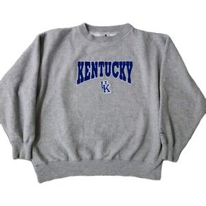 Vintage Kentucky Wildcats Basketball Grey Mens XL Crewneck 90s Fleece University
